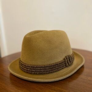 Classic Tan Fedora Hat